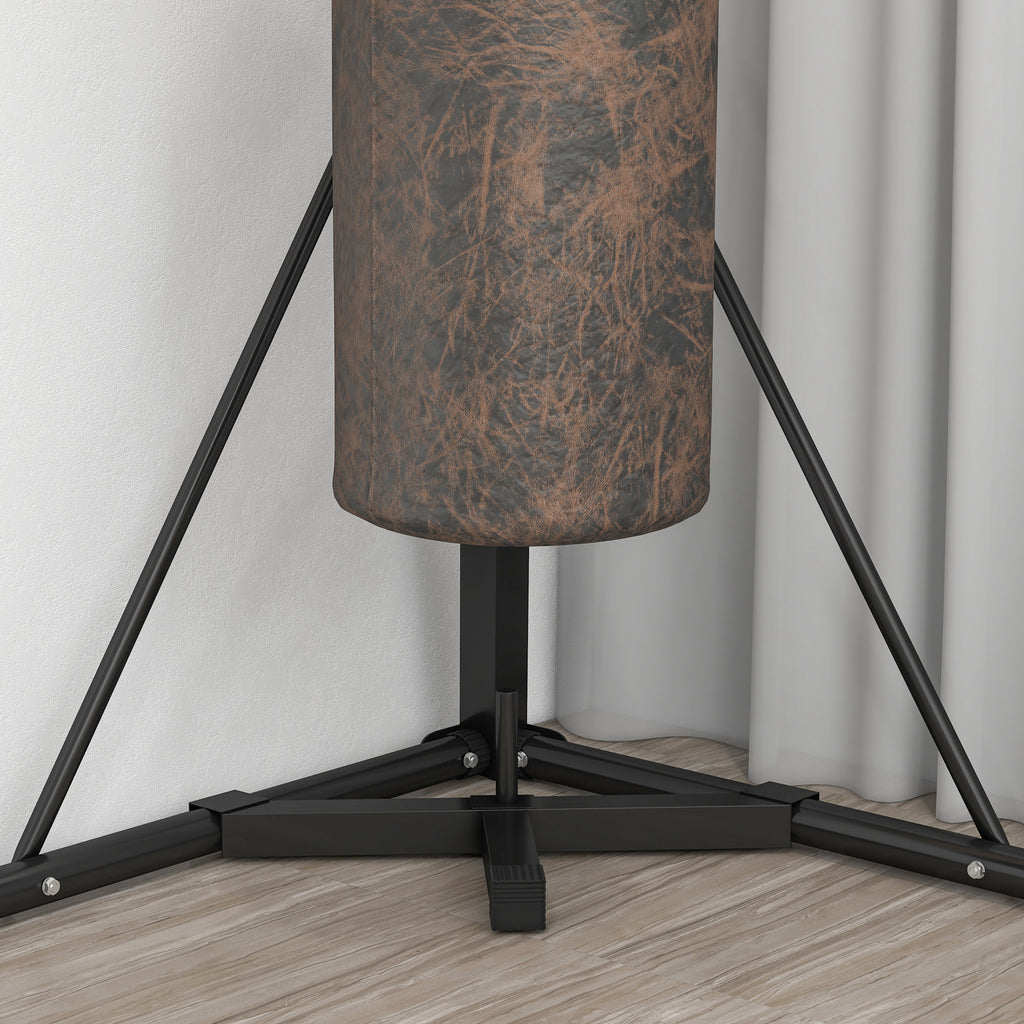 SPORTNOW Height-Adjustable Freestanding Punching Bag Stand with Triangular Base, 170x90x182-225 cm, Black
