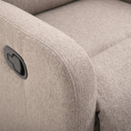 Homcom Relaxable relaxation armchair up to 168 ° with footrests, 66x83x107 cm, gray - Borgè