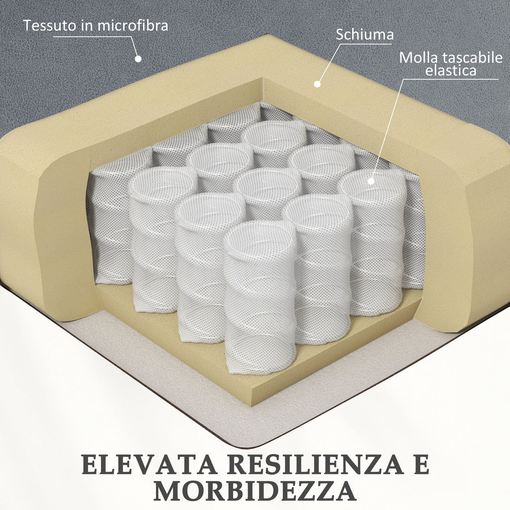 Lifting Armchair with 8 Massage Points and Storage Pocket, in Faux Leather and Steel, 90x95x103 cm, Grey