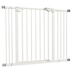 PawHut Adjustable Dog Gate up to 100 cm without Screws with 2 Extensions and Height 72 cm, White - Borgè