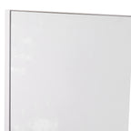 kleankin Bathroom Wall Cabinet 60 x 10 x 48cm, with Mirror and 3 Shelves, White MDF Wall Cabinet