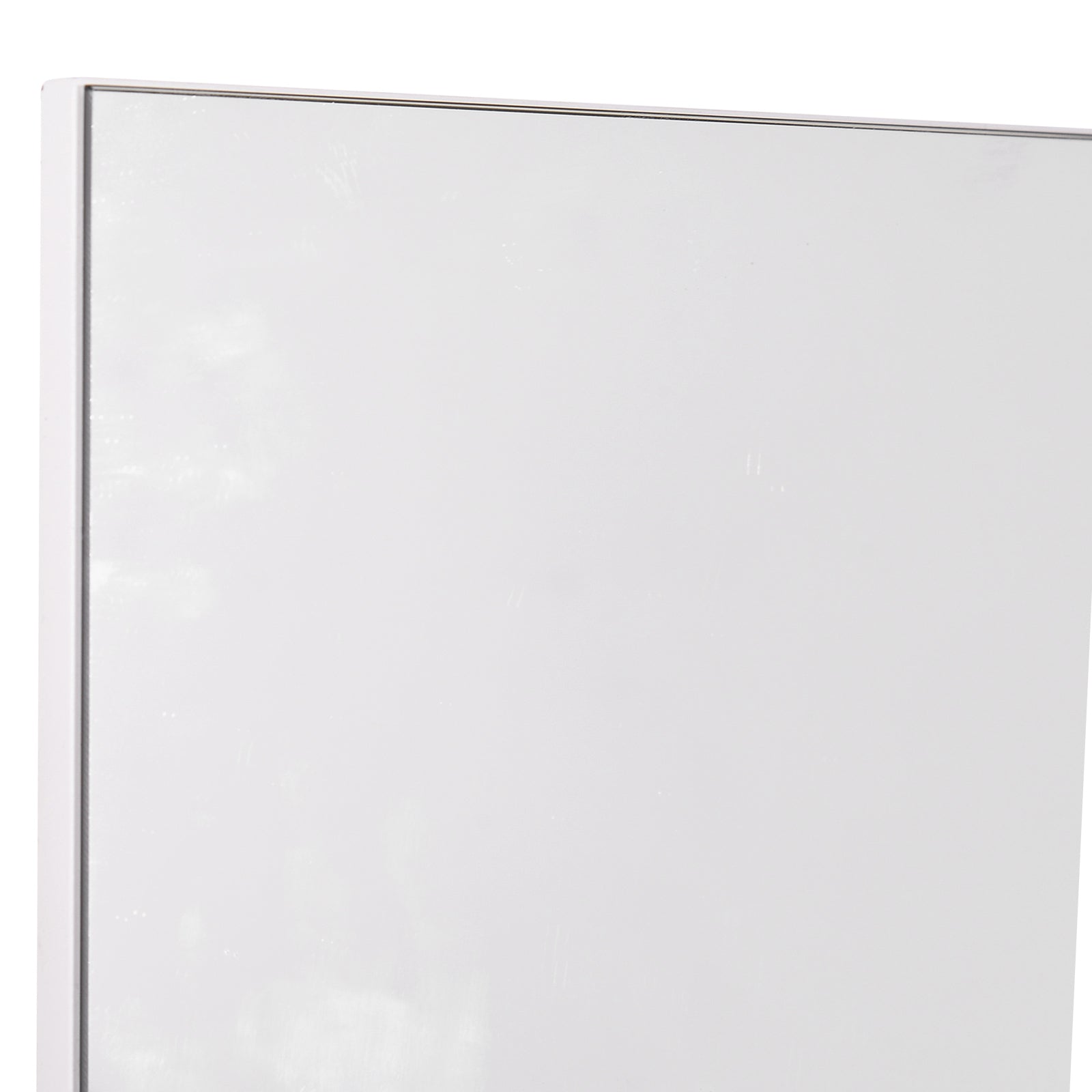 kleankin Bathroom Wall Cabinet 60 x 10 x 48cm, with Mirror and 3 Shelves, White MDF Wall Cabinet