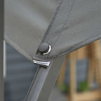 Outsunny Garden umbrella crank and 8 sticks with adjustable angle, Ø2.95x2.5 m, gray - Borgè