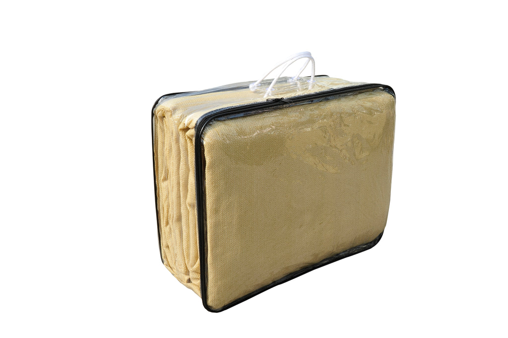 Square Outdoor Sun Shade Awning in Breathable HDPE, 95% UV Protection, 360x360 cm