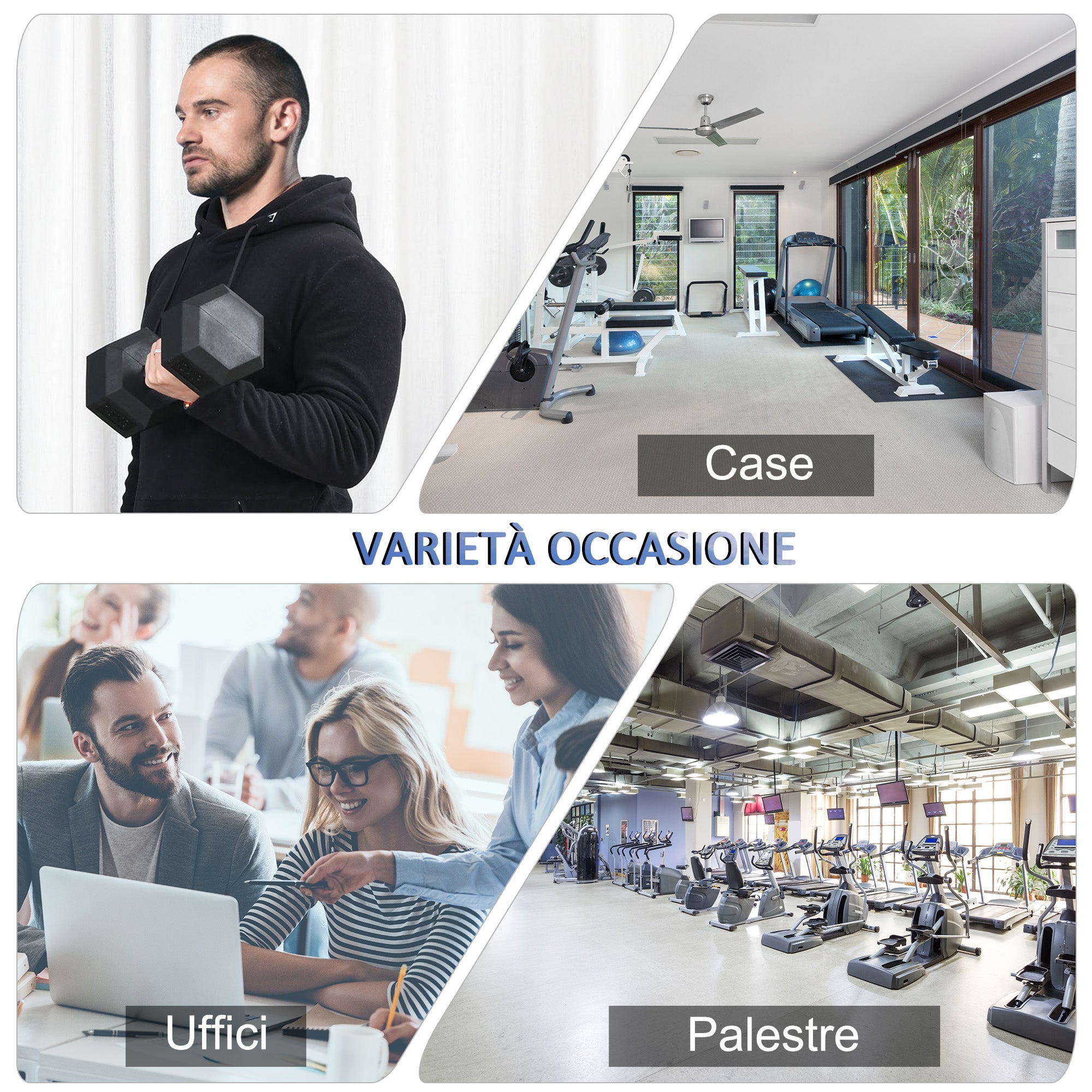 15 kg Hexagonal Dumbbell with Non-Slip Grip, Steel and Rubber, Ø15.5 x 33.6 cm, Black