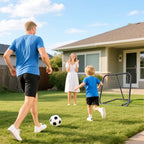 Metal Soccer Rebounder with Adjustable Angle, 78x84x65-78 cm