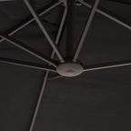 Double Garden Umbrella with Crank Opening, in Steel and Polyester, 460x270x240 cm, Black - Borge' Group Limited