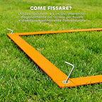 PawHut Dog Agility Set with Ring and Jump Bar, Slalom Poles, Whistle, Balls and Bag, Orange