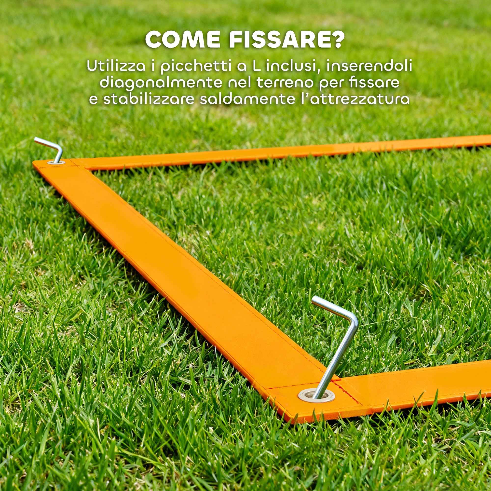 PawHut Dog Agility Set with Ring and Jump Bar, Slalom Poles, Whistle, Balls and Bag, Orange