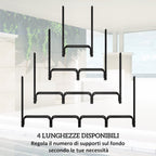 Indoor and Outdoor Metal Firewood Rack with Firewood Holder and Cover, 240x36x99cm, Black