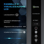 35L 12-Volt Electric Portable Refrigerator with Handle and LCD Screen, 63.2x42x42.8 cm, Grey