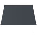 Outsunny Awning with Arms with Manual Opening, Inclination and UV30+ Protection, 150x120 cm, Gray - Borgè