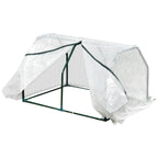 Mini Greenhouse for Garden and Balcony in PE Plastic and Steel with Zip Closure, 99x71x60 cm