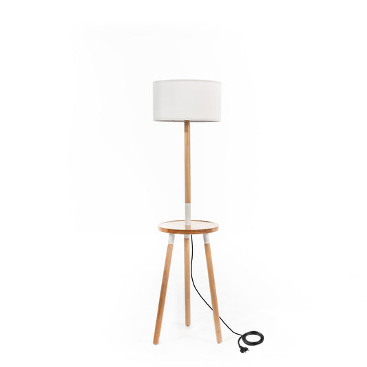 GILJAN | Luxury Ground Lamp Shade with USB and Wireless Phone Charging - Borgè