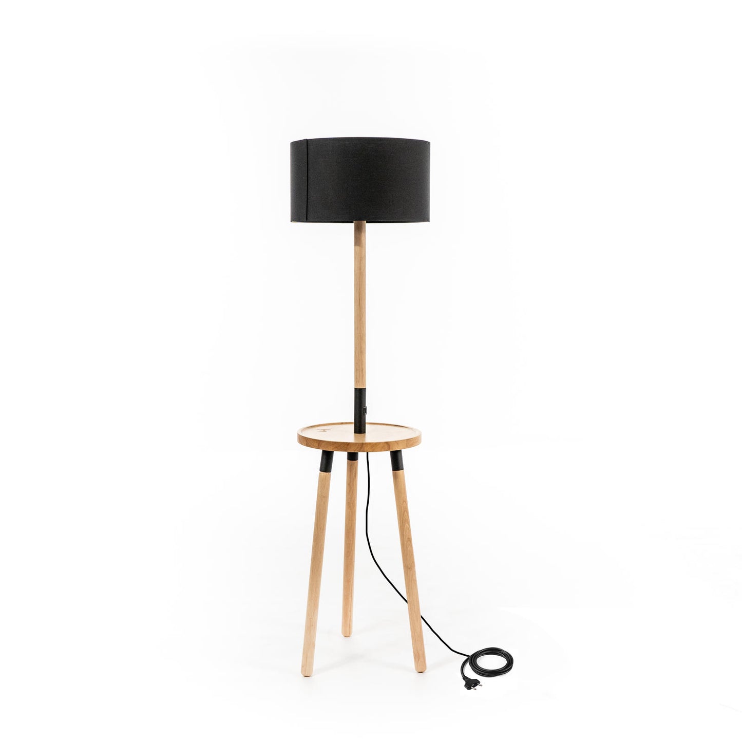 GILJAN | Luxury Ground Lamp Shade with USB and Wireless Phone Charging - Borgè