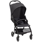 Baby Stroller for 0-3 Years Old, Foldable and Lightweight with Adjustable Backrest, Canopy, Basket, Dark Grey