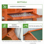 Prefabricated Wooden Chicken Coop with Nesting Box and Removable Tray