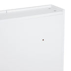 Bathroom Cabinet with 2 Doors and Mirror in White MDF 60 x 75 x 15cm