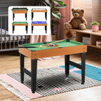 Multigame 4 in 1 Table with Table Football, Billiards, Ping Pong and Table Hockey, 107x61x84.5cm - Borgè