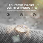 Outsunny Pergola Cover UV30+ Gazebo Canopy, 3x3m, Light Grey