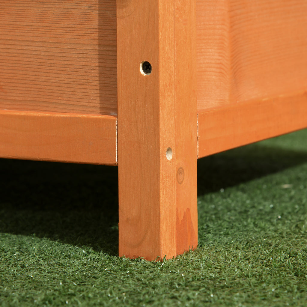 Waterproof Outdoor Dog Kennel Made of Fir Wood, 82 x 58 x 58cm