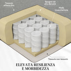 Reclining Relax Armchair with Removable Footrest, Replacement Cover and Seat with Springs, Gray