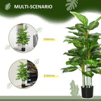 Decorative Artificial Plant 120 cm Tall with Black Pot for Indoor and Outdoor