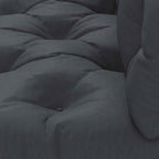 Outsunny 2-Piece Garden Cushion Set for Sofas and Pallets in Polyester with Thick Filling, Charcoal Grey