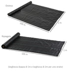 100x2m Breathable and Anti-UV Polypropylene Black Mulch Sheet