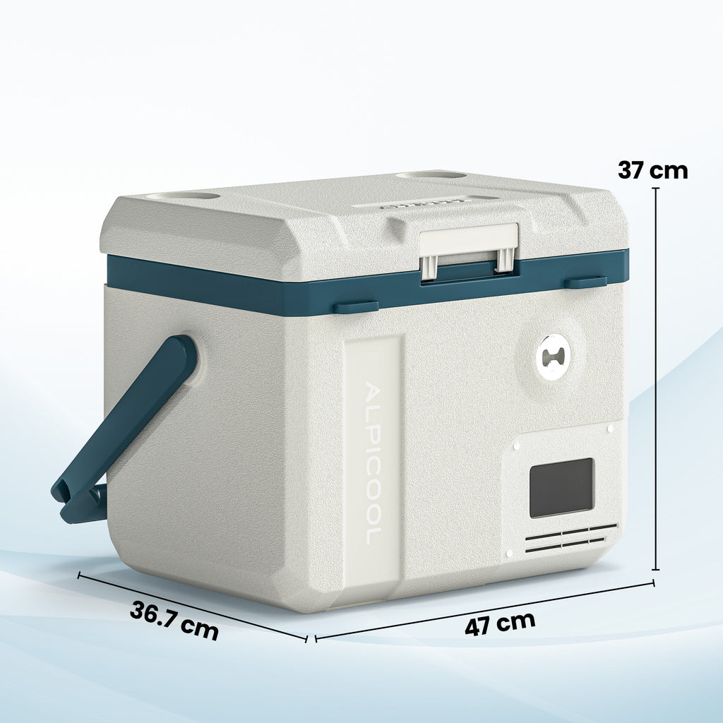 Outsunny 19L Car Compressor Refrigerator, App Control Ideal for Camping.