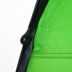 Outdoor Camping Shower Tent with Zippered Door, Storage Bag, and Hook, 126x124x189cm, Green