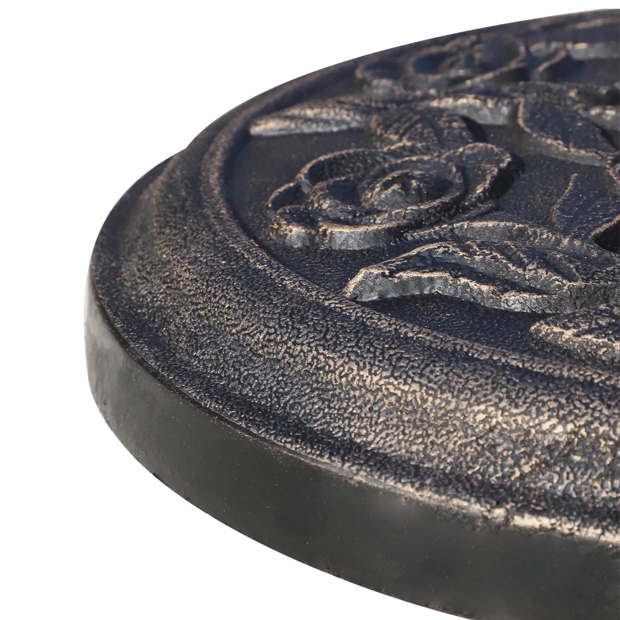 9kg Resin Umbrella Base with Bronze Finish Φ45.5 x 31.5cm Black - Borge' Group Limited