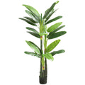 HOMCOM Artificial Banana Tree, Fake Plant with 18 Leaves, 180 cm, Green