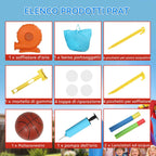 Inflatable Castle for Kids with Slide, Pool/Ball Pit, Basketball Hoop and Blower