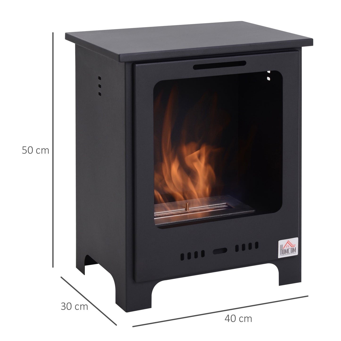 Bioethanol Fireplace More Efficient and Environmentally Friendly Maximum Fuel Capacity 0.9 Liters for a Flame of up to 3 Hours