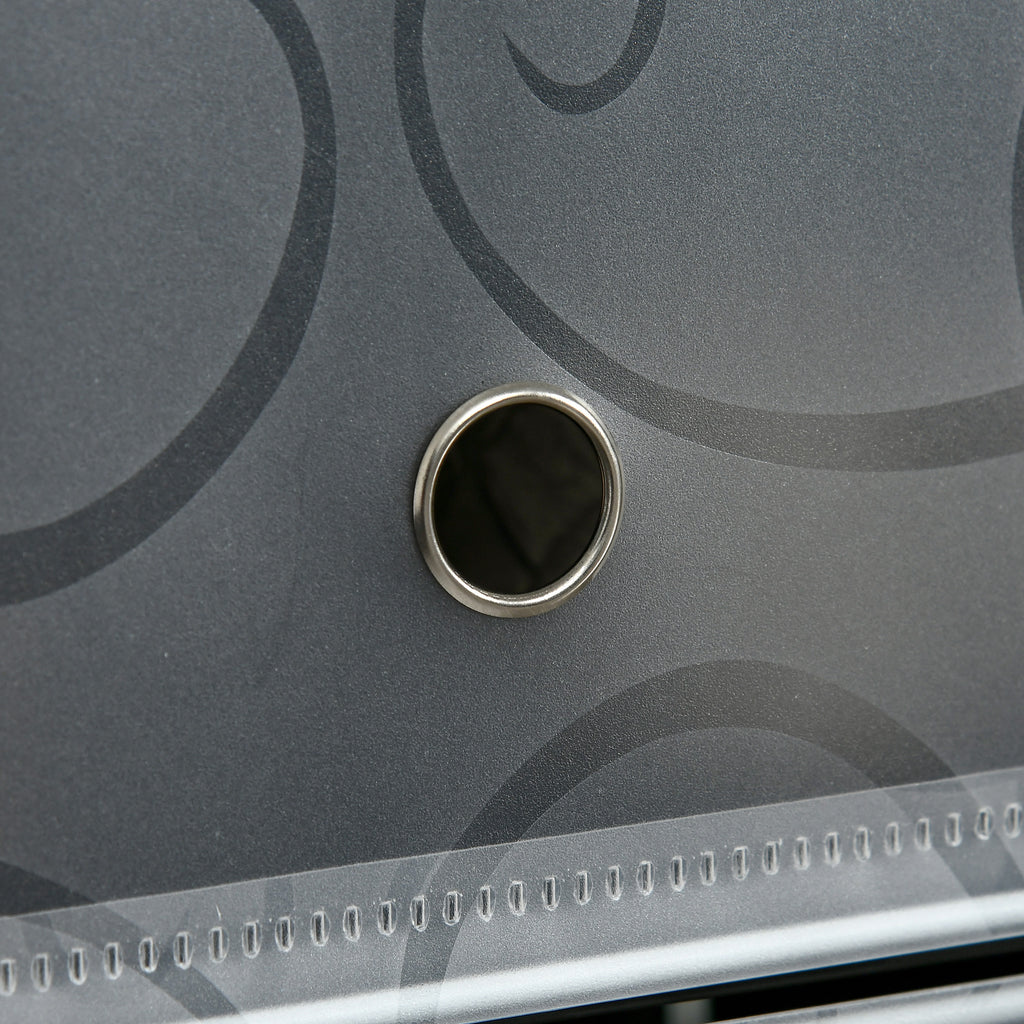 Space-Saving Modular Shoe Rack, 12 Cubes 45x35x16 cm in Steel and PP, Black and White