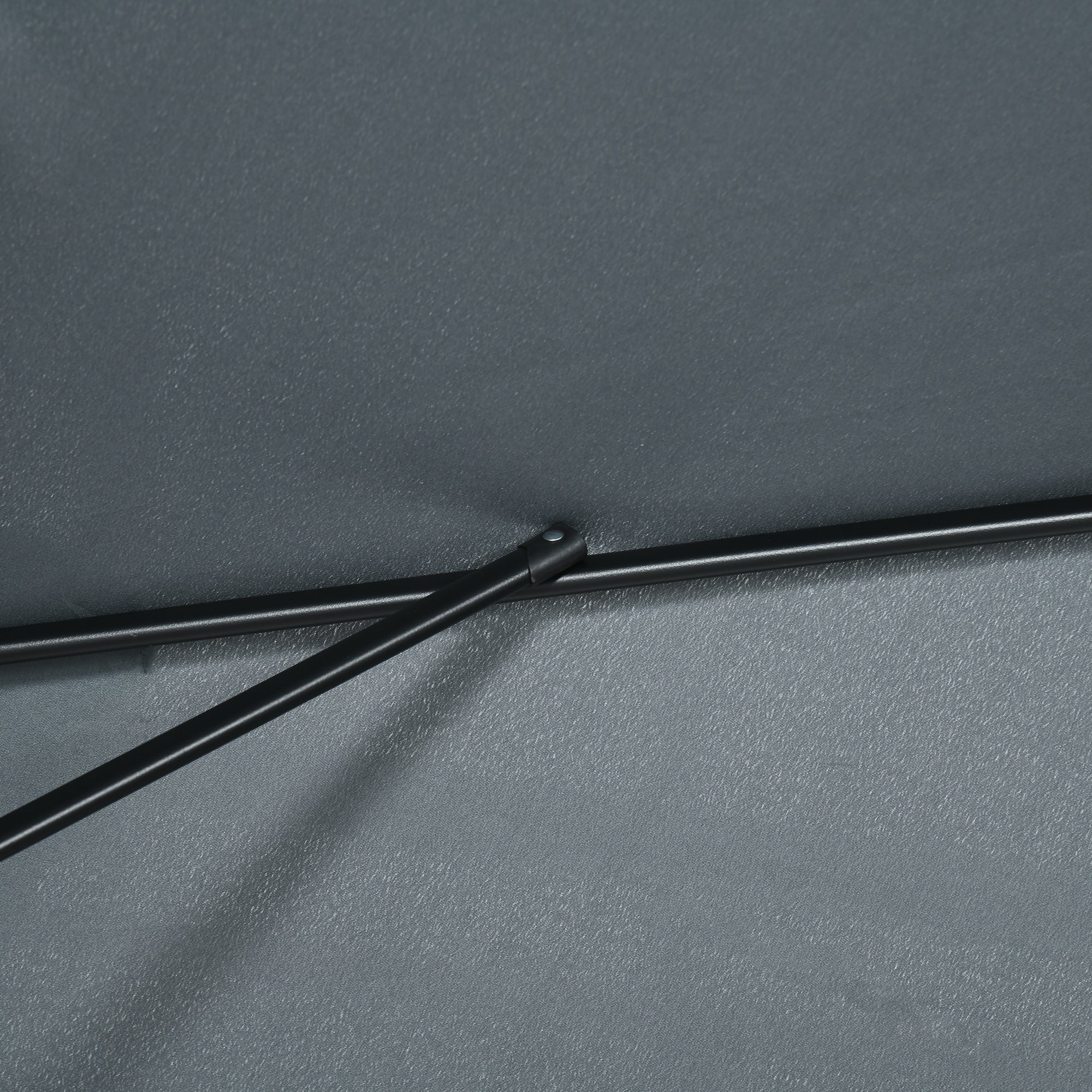 Rectangular Umbrella 2x3 m Foldable and Adjustable with Crank, in Aluminum and Polyester, Dark Gray