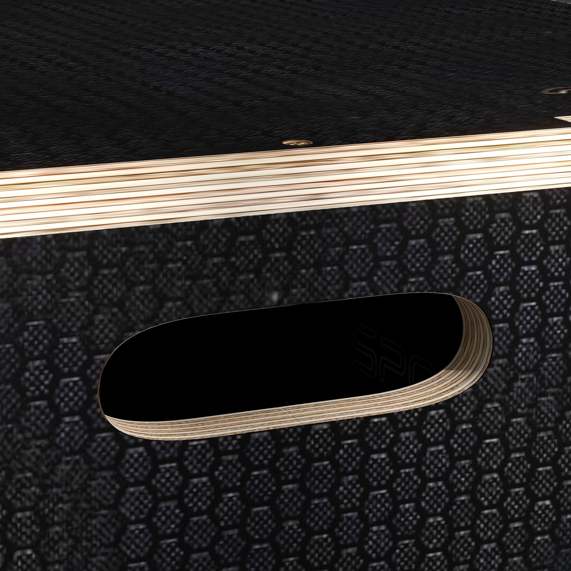 3-Height Plyometric Jump Box in Non-Slip Wood, 76-61-51cm, Black