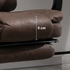 Office Chair Massage with Heat, Reclining and Adjustable Height, Brown