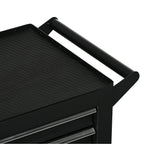 Workshop Trolley with 7 Drawers, Lock with Keys, Wheels and Handle, 69x33x75cm, Black