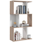 Modern 3-Tier Wooden Office Bookcase, 60 x 24 x 111.4cm