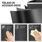 20L 2-Section Garbage Can with Silent Lid, Stainless Steel and PP, 40x34.8x59 cm, Black