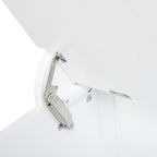 Modern Coat Rack 3 in 1 with 4 Hooks, Storage Bench and Coat Stand, Space-Saving Entryway Furniture, Hallway, Wooden Bedroom, 71.5x39. 5x170 cm, White