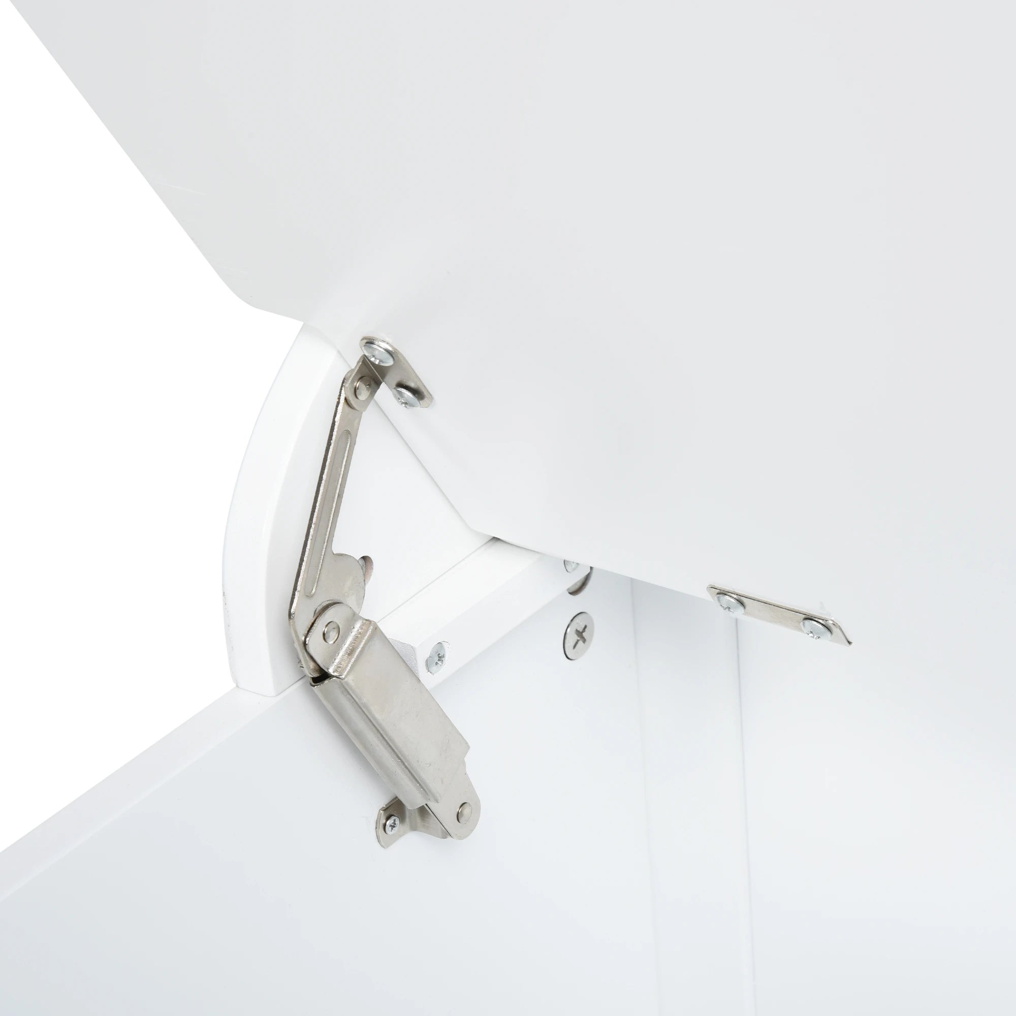 Modern Coat Rack 3 in 1 with 4 Hooks, Storage Bench and Coat Stand, Space-Saving Entryway Furniture, Hallway, Wooden Bedroom, 71.5x39. 5x170 cm, White