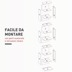 HOMCOM CD Rack with 6 Adjustable Shelves, 260 CDs/120 DVDs Capacity, 33x24x140 cm, White