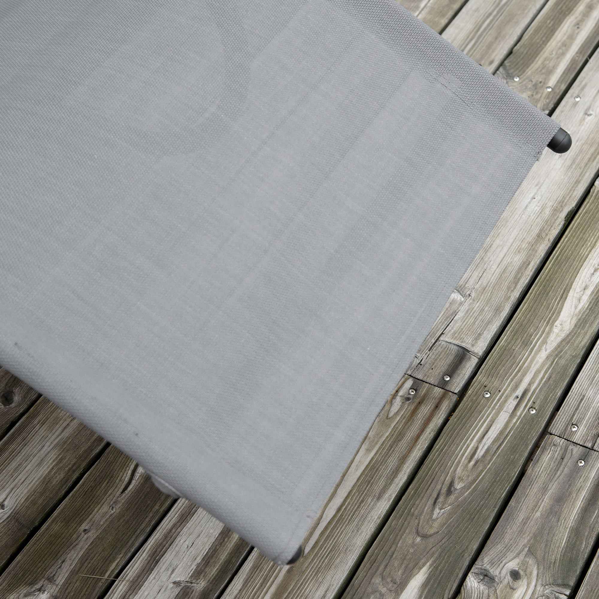 Outsunny Zero Gravity Ergonomic Rocking Lounger, Metal and Texteline, 63x160x88cm