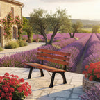 Outsunny 2-Seater Garden Bench with Cast Iron and Fir Wood Slats, 120x57x70 cm, Coffee
