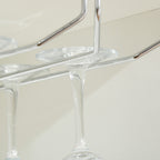 Wine Bottle Holder Cabinet with Glass Holder and Cabinet, Capacity 20 Bottles, 80x36x85 cm, White