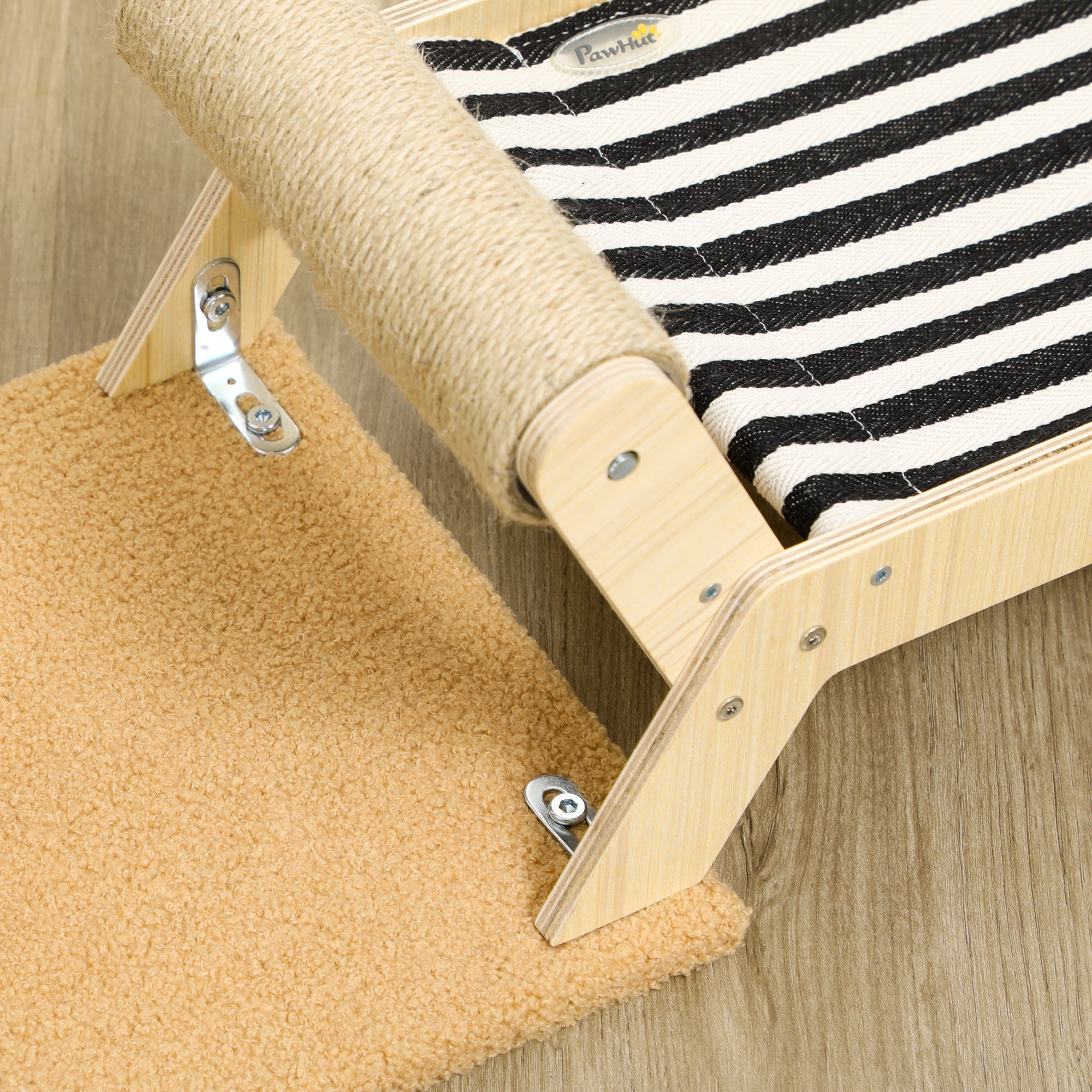 Cat Hammock with Cactus Design 2 in 1 Cat Scratching Post for Indoor, 88.5x31.5x76.5 cm