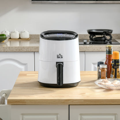 2.5L 1300W Air Fryer with 7 Menus, LED Screen and Pan, 24.9x33.9x29.9cm - Borgè